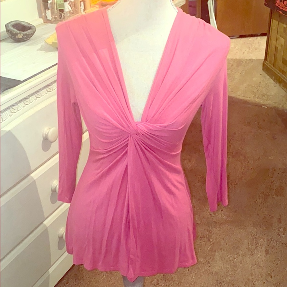 Boston Proper Woman’s Quarter Sleeve Pink Top